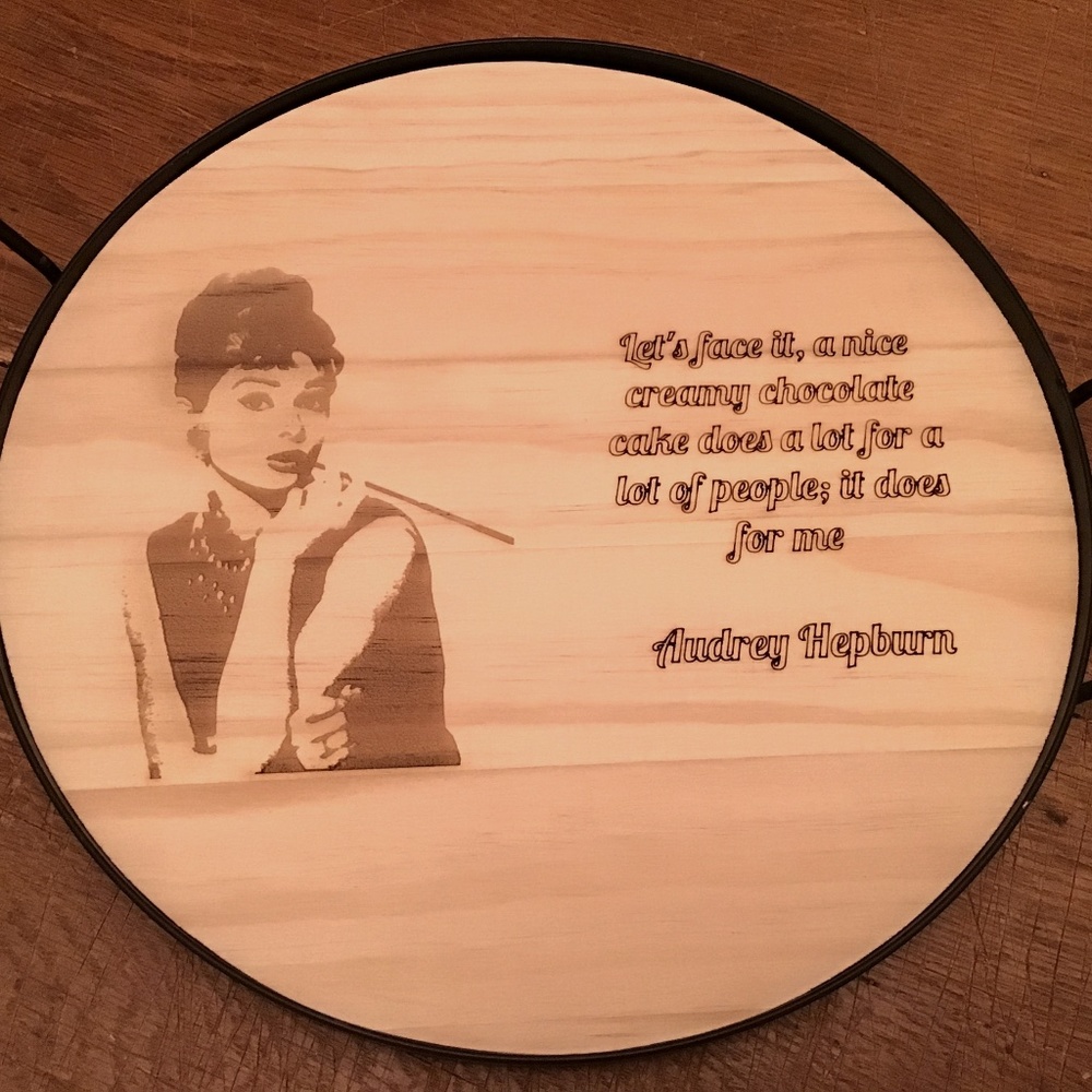 Decorative Tray Audrey Hepburn